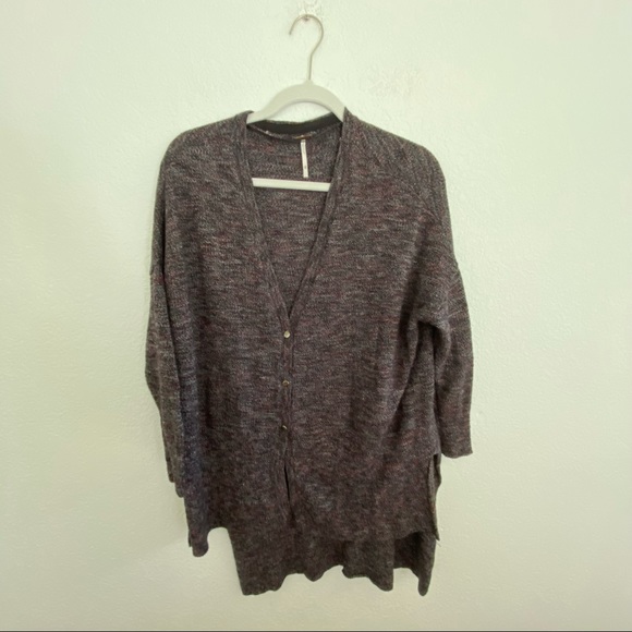 FREE PEOPLE Women’s XS Blue Long-Sleeve Cardigan Sweater - Picture 1 of 8